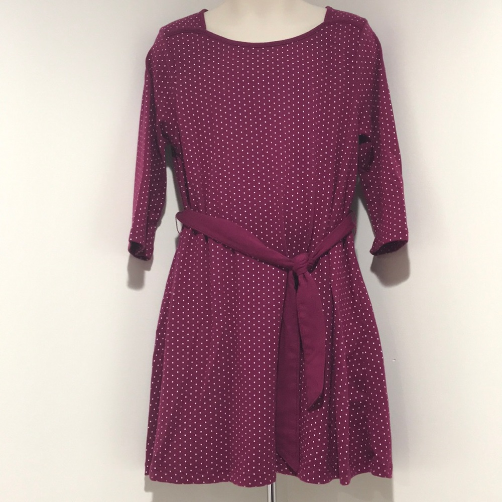 GapKids Size S Burgundy Polka Dot Dress